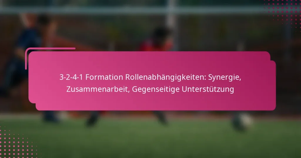 3-2-4-1 Formation Rollenabhängigkeiten: Synergie, Zusammenarbeit, Gegenseitige Unterstützung