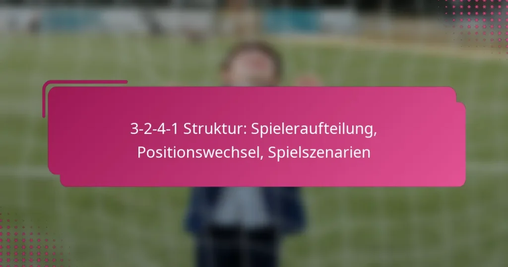 3-2-4-1 Struktur: Spieleraufteilung, Positionswechsel, Spielszenarien